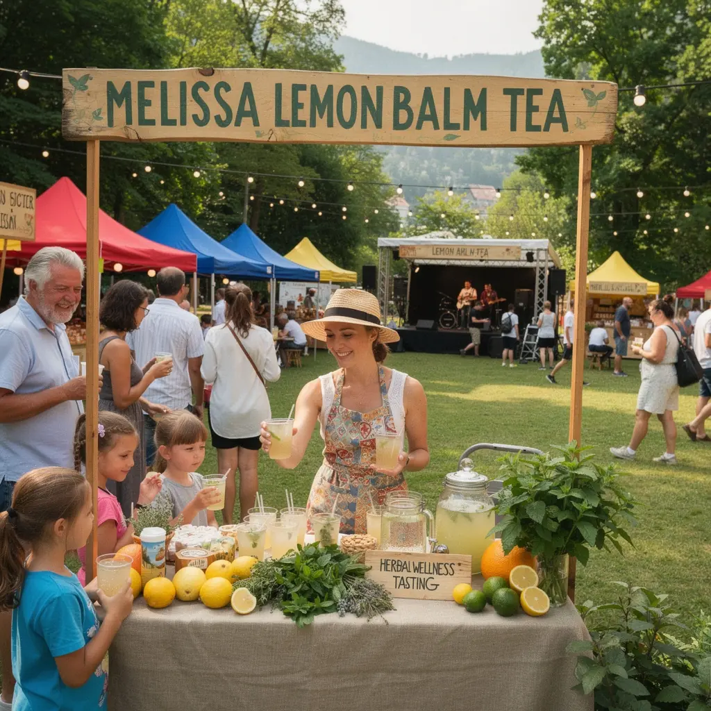 Citrusni zeliščni čaj v prozorni skodelici, obdan s svežimi limonami.